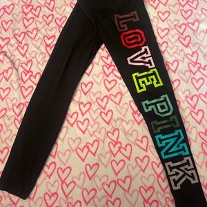 PINK Victoria's Secret Black Leggings